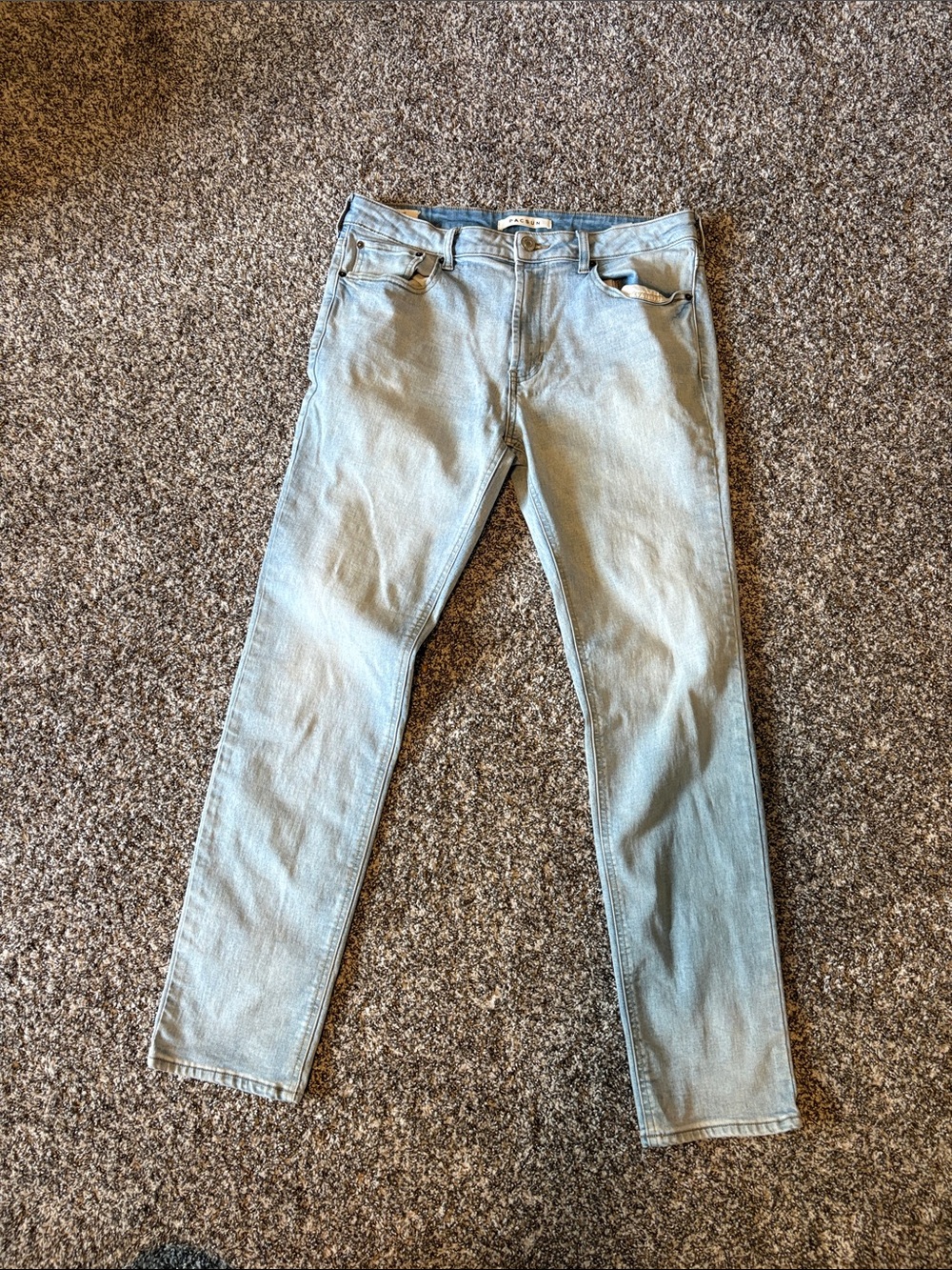 PacSun Men's Pale Blue Slim Straight Jeans